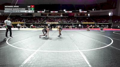 133 lbs Consi Of 32 #2 - Nathaniel Weiss, Temple vs Brennan Garate-Flores, Pacific Lutheran