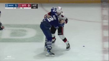 Kaleb Diestch vs Manuel Amado Fight | 2026 Brampton Steelheads vs Ottawa 67's | Oct 28