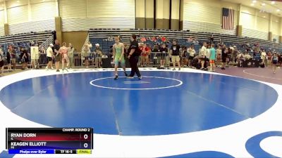 120 lbs Champ. Round 2 - Ryan Dorn, IL vs Keagen Elliott, MI