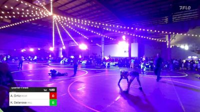 95 lbs Quarterfinal - Ayden Ortiz, Bear Cave WC vs Kasseus Delarosa, Valley Bad Boys