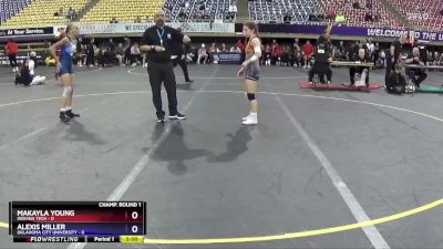 103 lbs Round 1 (16 Team) - Makayla Young, Indiana Tech vs Alexis Miller, Oklahoma City University