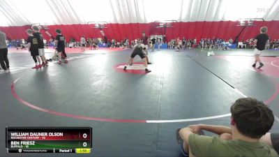 190 lbs Round 1 (6 Team) - William Dauner Olson, Rochester Century vs Ben Friesz, Buffalo