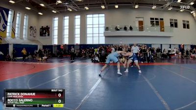 215 lbs Champ. Round 1 - Rocco Salerno, Seton Hall Prep vs Patrick Donahue, Cape Henlopen