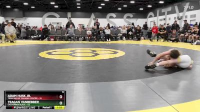 75 lbs Quarterfinals (8 Team) - Teagan VanBebber, California Black vs Adam Husk Jr., Team Nazar Training Center