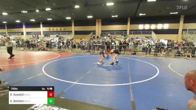 116 lbs Round Of 32 - Aleia Apostol, SoCal Grappling WC vs Alina Bardoni, Gold Rush Wr Ac