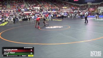 110 lbs Quarterfinal - Autumn Wilson, Tonganoxie HS vs Callie Priest, Ellis HS