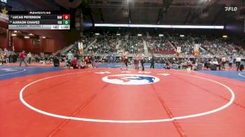 3A-285 lbs Champ. Round 1 - Lucas Peterson, Rawlins vs Aaraon Chavez, Torrington