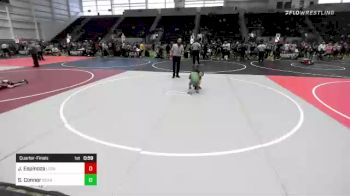 52 lbs Quarterfinal - Jesse Espinoza, Legacy Wrestling Center vs Sophia Connor, Bear WC