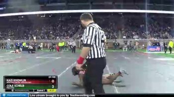 D1-145 lbs Cons. Round 2 - Kazi Knowlin, New Baltimore Anchor Bay vs Cole Schelb, Midland