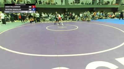 U16 FS - 113 lbs Cons. Round 2 - Crew Williamson, UP Outlaw WC vs Trysten Gonzales, Zillah Wrestling