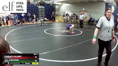 105 lbs. Cons. Round 4 - Candace Calvert, Hallsville vs Kya Aubuchon, DeSoto