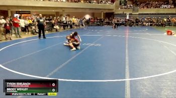 95 lbs Champ. Round 1 - Tyson Edelbach, W-K (Wabasha/Kellogg) vs Brody Wevley, Alexandria