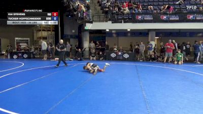 84 lbs Cons. Semis - Kai Stevens, Vortex Wrestling Club vs Tucker Hoffschneider, Bear Cave Wrestling Club