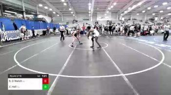 160 lbs Round Of 16 - Shane Cartagena-Walsh, NJ vs Zyan Hall, GA