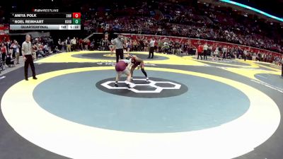 G-110 lbs Quarterfinal - Noel Reinhart, G-Rossford vs Aniya Polk, G-Shaw