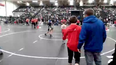 64 lbs Cons. Round 2 - Owen Bach, Brandon Youth Wrestling vs Bowden Kaiser, Hoxie Kids Wrestling