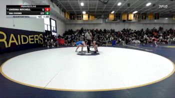 155 lbs Quarterfinal - Gwenna Mitchell, Temescal Canyon vs Gia Coons, Citrus Valley