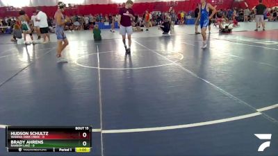 120-121 lbs Round 1 - Hudson Schultz, Wadena-Deer Creek vs Brady Ahrens, Random Lake