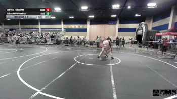 215 lbs Consi Of 8 #1 - Devin Hinman, Redmond HS vs Esaiah Whitney, Parkland HS El Paso Tx