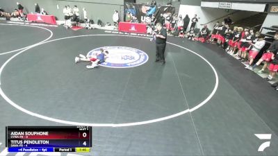 87 lbs Round 3 (10 Team) - Aidan Souphone, CVWA-FR vs Titus Pendleton, SAWA-FR