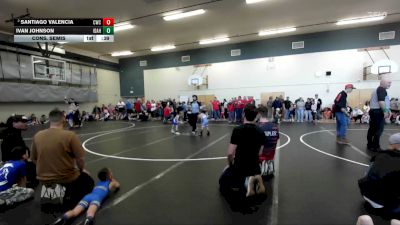 43 lbs Cons. Semis - Ivan Johnson, Idaho vs Santiago Valencia, Cougar Wrestling Club