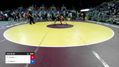 106 lbs Cons 32 #2 - Daniel Jordan, CO vs Zander Manz, IA