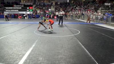 50 lbs Quarterfinal - Jayla Stephens, South Central Punisher vs Julianne Whitehair, Abilene