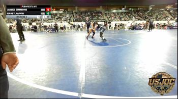 155 lbs Rr Rnd 3 - Jaylee Simmons, Harrah Little League Wrestling vs KASEY AARON, Noble Takedown Club