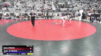 57 lbs Cons. Round 2 - Kalli Roskos, NJ vs Ruby Jo Henson, MO