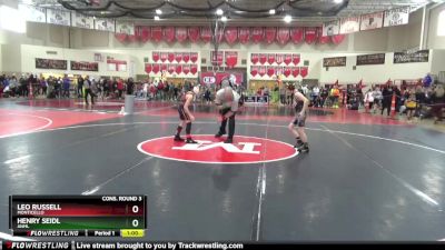 80 lbs Cons. Round 3 - Leo Russell, Monticello vs Henry Seidl, ANML