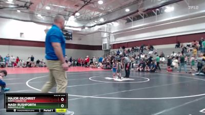 37-39 lbs Round 4 - Nash Rushforth, Noblesville WC vs Major Gilchrist, North Hardin WC