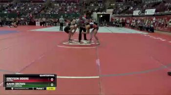 D3-150 lbs Quarterfinal - Greyson Siders, Dalton vs Gavin Brown, Legacy Christian