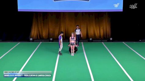 Weber State University - Preslie Brown & Cameron Canada [2026 Coed Partner Stunt] 2026 UCA & UDA College Cheerleading and Dance Team National Championship