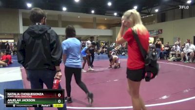 106 lbs Cons. Round 1 - Natalia Choquegonza, Ponte Vedra Wrestling vs Anjelah Jackson, BRAWL PINK