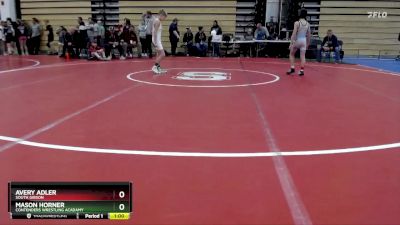 70 lbs Semifinal - Mason Horner, Contenders Wrestling Acadamy vs Avery Adler, South Gibson