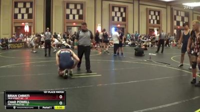 220 lbs Finals (8 Team) - Brian Christi, Yale Street WC vs Chad Powell, Pro Ex/Prestige