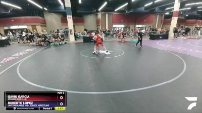 138 lbs Cons. Round 5 - Gavin Garcia, Spartan Mat Club vs Roberto Lopez, Lake Highlands High School Wrestling