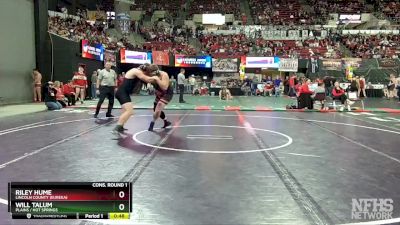 Cons. Round 1 - Will Talum, Plains / Hot Springs vs Riley Hume, Lincoln County (Eureka)