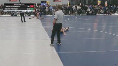138 lbs Champ. Rd Of 32 - Brogan Sendele, Hononegah Wrestling Club vs Bowen Pearson, ScrapYard Training