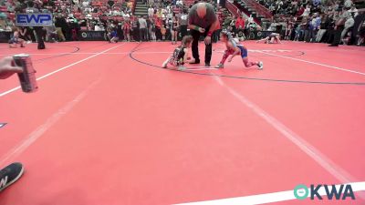 52 lbs Rr Rnd 3 - Kaidyn Camper, Caney Valley Wrestling vs Mia Benitez, Juic3 Acad3my