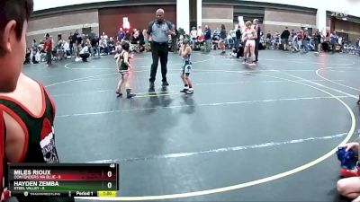 46 lbs Round 2 (4 Team) - Miles Rioux, Contenders WA Blue vs Hayden Zemba, Steel Valley