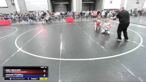 150 lbs Cons. Round 3 - Aric Braund, Askren Wrestling Academy vs Mason Powell, Bandit Club Wrestling