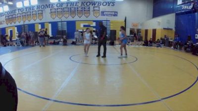 95 lbs Round 1 - Rylee Beville, Cocoa Beach WC vs Amy Valenzuela, Ocoee Wrestling Club