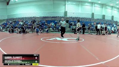 85 lbs Round 3 (6 Team) - Gabriel Plunkett, Noblesville Wrestling Club vs Nicholas Russell, Bloomington South Wrestling Club