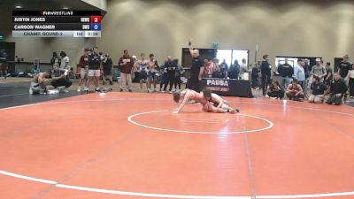 130.7-133.1 lbs Champ. Round 2 - Justin Jones, Hewc vs Carson Wagner, Bearcat Wrestling Club