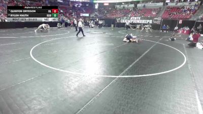 D1-215 lbs Cons. Round 2 - Quinton Ortegon, Fond Du Lac vs Rylen Knuth, Reedsburg Area