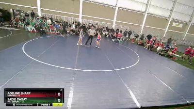 65 lbs Round 1 (4 Team) - Sadie Sweat, Mat Demons vs Adeline Sharp, Utah Red