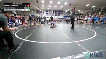 58-62 lbs Rr Rnd 4 - Hendrix Ellsbury, Elk County Wrestling vs Winnie Brown, Team Tulsa Wrestling Club
