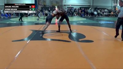 165 lbs Champ. Round 1 - Jahleel Rollins, Davenport University vs Ayden Wilson, LOURDES UNIV