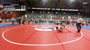 2A-157 lbs Cons. Round 1 - Ben Mendenhall, Greybull/Riverside vs Kadyn McCully, Niobrara County